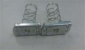 spring and nut with zinc plated