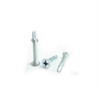 Philips CSK(Flat) Head Self Drilling Screw With Wings Zinc Plated