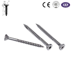 Type 17 Stainless steel deck screw flat head with/ without nibs