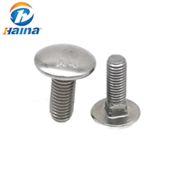 DIN603 Stainless Steel SS304 316L Mushroom Head Carriage Bolt