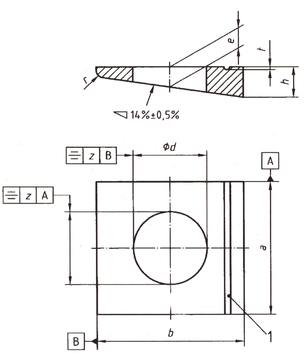 taper washer