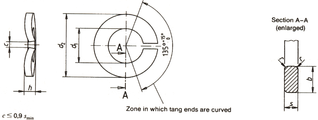 DIN 6905 Spring lock washers for screw and washer assemblies