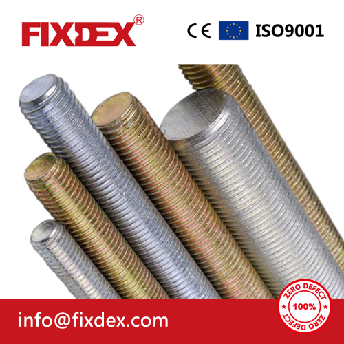 Thread rod,Threaded bolt, Threaded screw,stud bolt,stud rod,blue-white zinc plated Thread rod,white zinc plated Thread rod,wzp Thread rod,black thread rod,white zinc plated threaded Bar