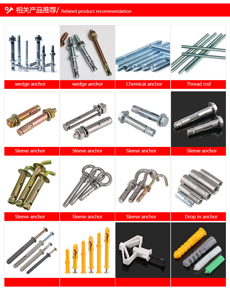 FIXDEX IS ONE OF THE BIGGEST AND THE MOST PROFESSIONAL MANUFACTURER OF SCREWS AND ANCHORS IN ASIA.Our main products are wedge anchor,chemical anchor,thread rod,drop in anchor,sleeve anchor,shield anchor,heavy duty anchor and screws.