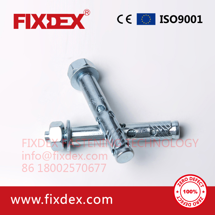 Fasteners Carbon Steel Flange Nut with Bolt Sleeve Anchor