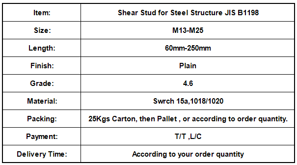Shear Stud for Steel Structure JIS B1198.png
